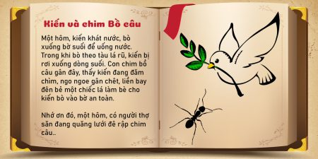 Kiến và chim Bồ câu - Truyện Ngụ Ngôn Aesop