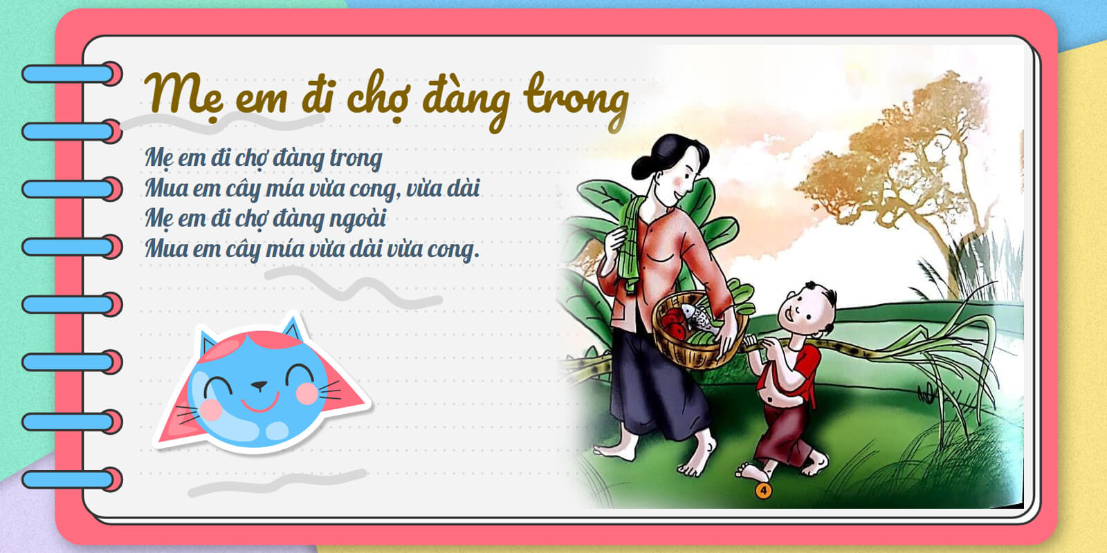 Mẹ em đi chợ đàng trong